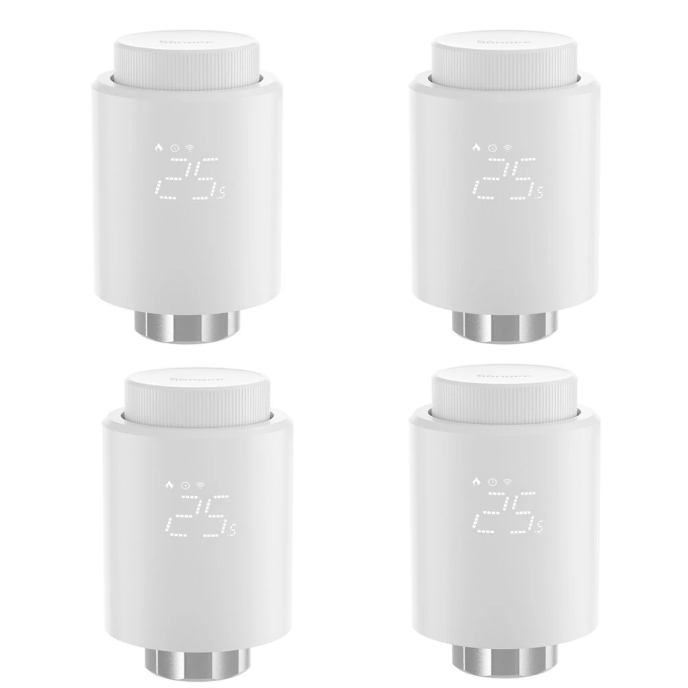 4Pcs SONOFF TRVZB Smart Zigbee3.0 Thermostatic Radiator Valve Intelligent Thermostat Temperature Controller APP&Voice Control Work with Alexa Google Home — view 2
