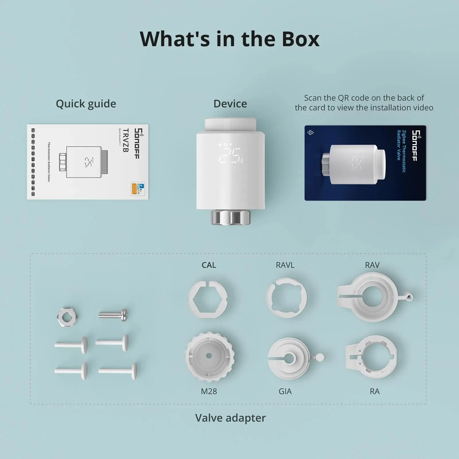 4Pcs SONOFF TRVZB Smart Zigbee3.0 Thermostatic Radiator Valve Intelligent Thermostat Temperature Controller APP&Voice Control Work with Alexa Google Home — view 8