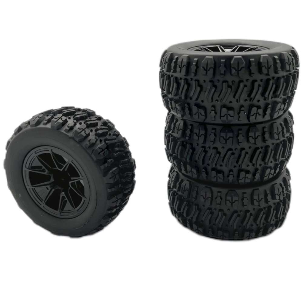 4PCS Upgraded Tires Wheels for Wltoys 144010 MJX 14209 14210 1/14 1/16 RC Cars Vehicles Models Spare Parts — view 3