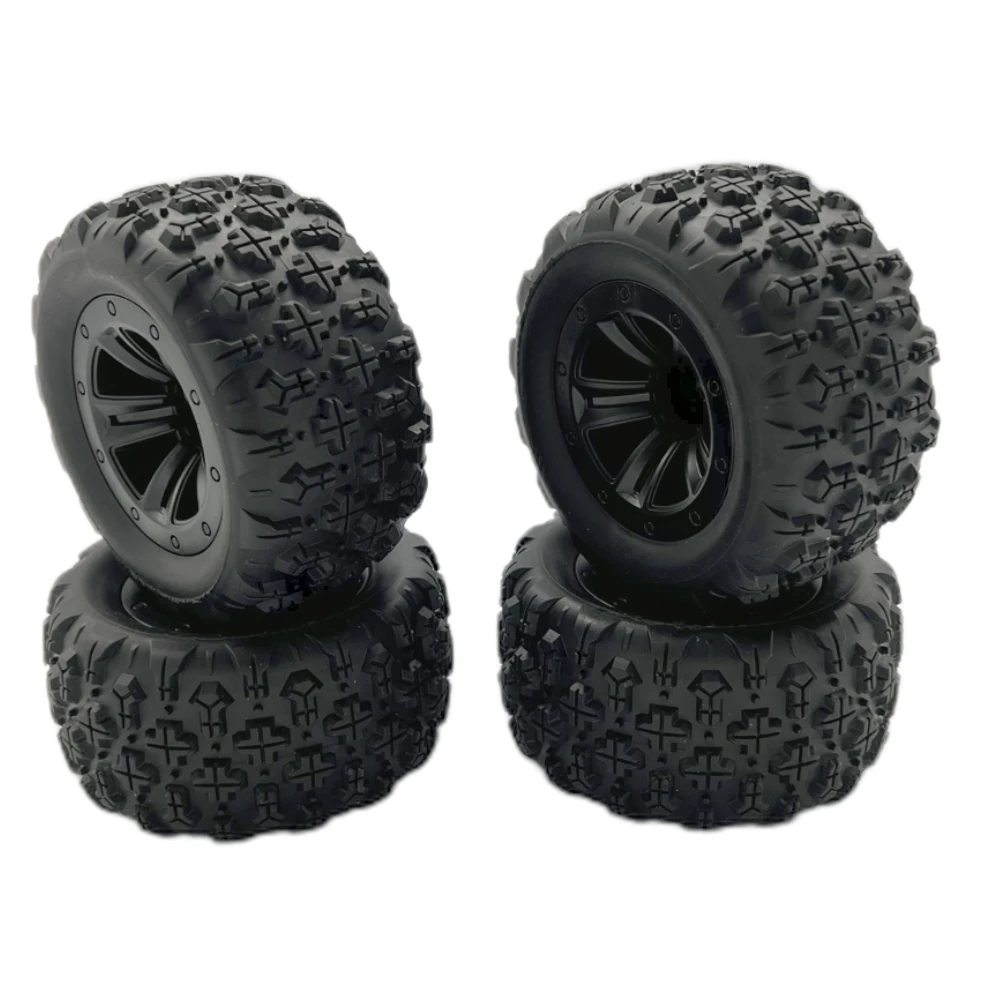 4PCS Upgraded Tires Wheels for Wltoys 144010 MJX 16208 16209 16210 SCY MNRC MN128 1/12 1/14 1/16 Monster Truck RC Cars Vehicles Models Spare Parts — Pricio