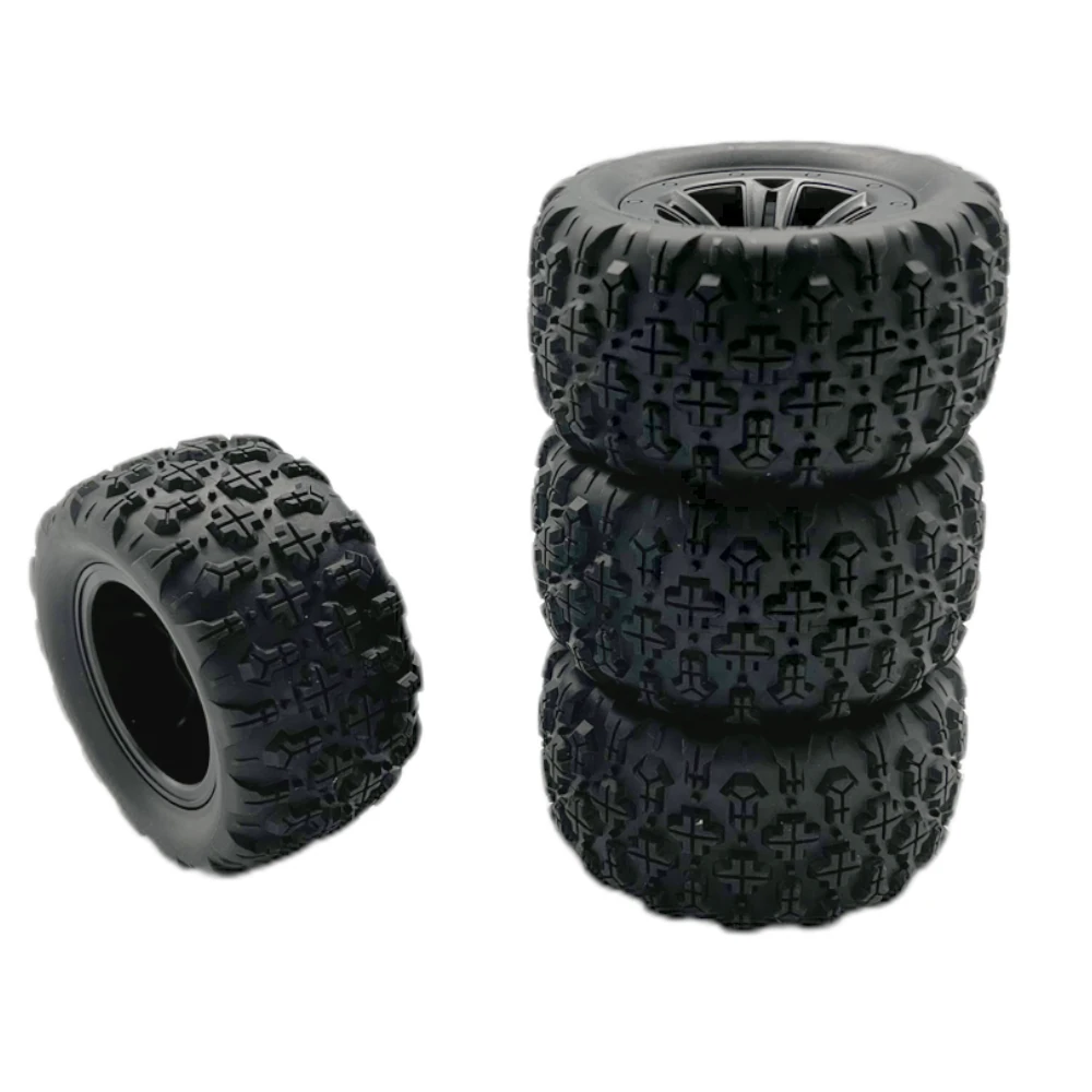 4PCS Upgraded Tires Wheels for Wltoys 144010 MJX 16208 16209 16210 SCY MNRC MN128 1/12 1/14 1/16 Monster Truck RC Cars Vehicles Models Spare Parts — view 3