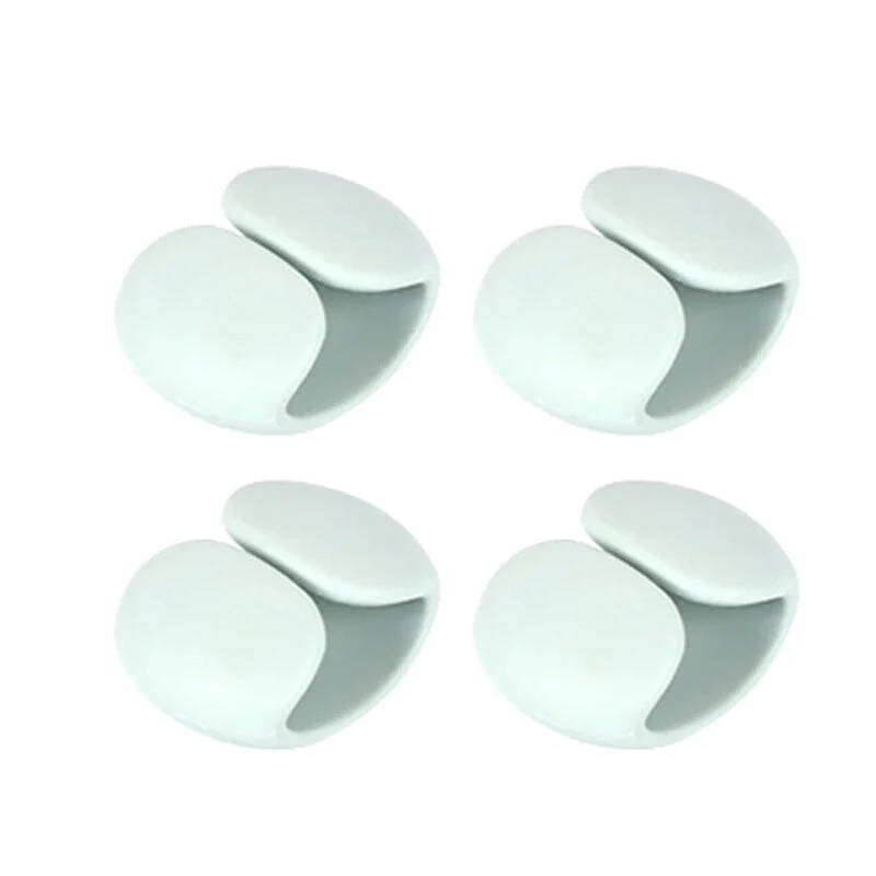 4Pcs/Pack Cable Winder Cable Organizer Clips Mouse Wire Headphone Holder USB Charger Holder Desk Tidy Organizer Wire Cord Protector — view 2