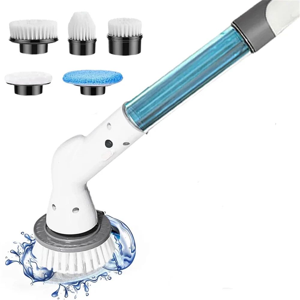 5-in-1 Multifunctional Electric Cleaning Brush Wireless Rotating Mop Up to 180 mins Cleaning for Kitchen Bathroom — view 2