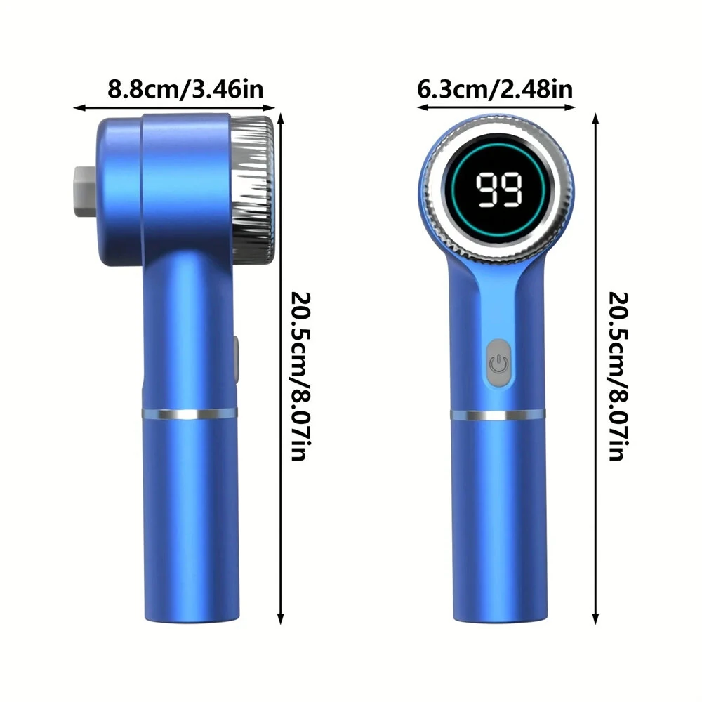 5 in1 Portable Electric Cleaning Brush 5W 1200mAh Rechargeable 3-Speed Adjustable 1600/2000/2400 RPM Cordless Multi-functional Kitchen Dish Scrubber with LED Indicator and USB Charging — view 11