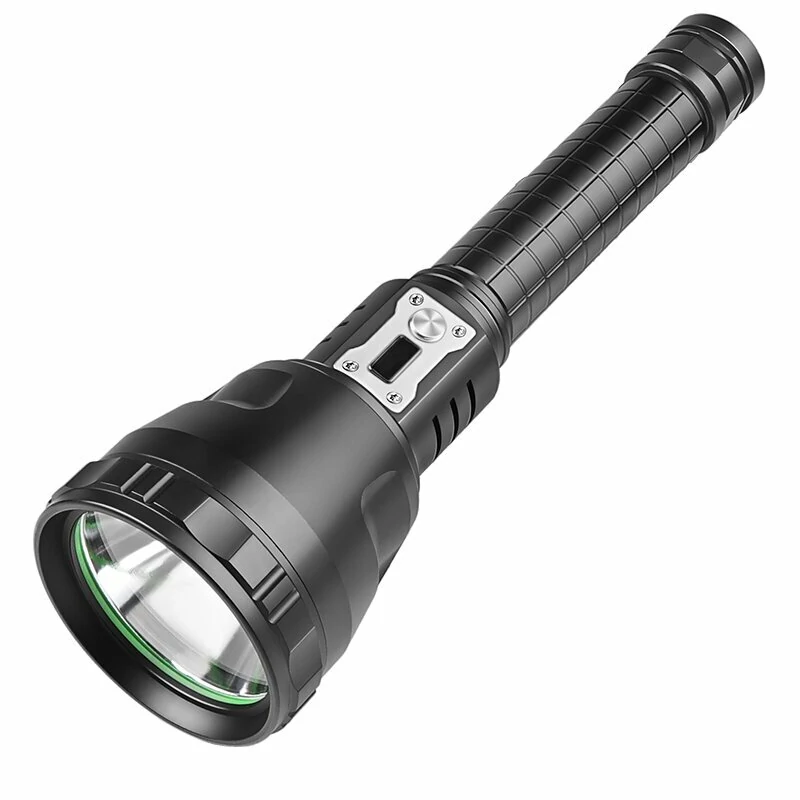 5 Model 3000LM Large Light Cup Fixed Focus Strong Light Flashlight With Output Electronic Display Outdoor Flashlight — view 2