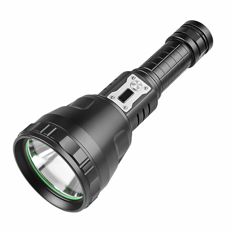 5 Model 3000LM Large Light Cup Fixed Focus Strong Light Flashlight With Output Electronic Display Outdoor Flashlight — view 3