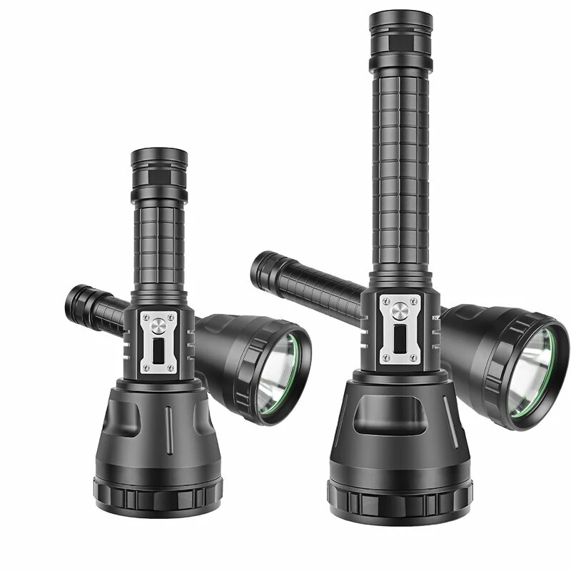 5 Model 3000LM Large Light Cup Fixed Focus Strong Light Flashlight With Output Electronic Display Outdoor Flashlight — view 4