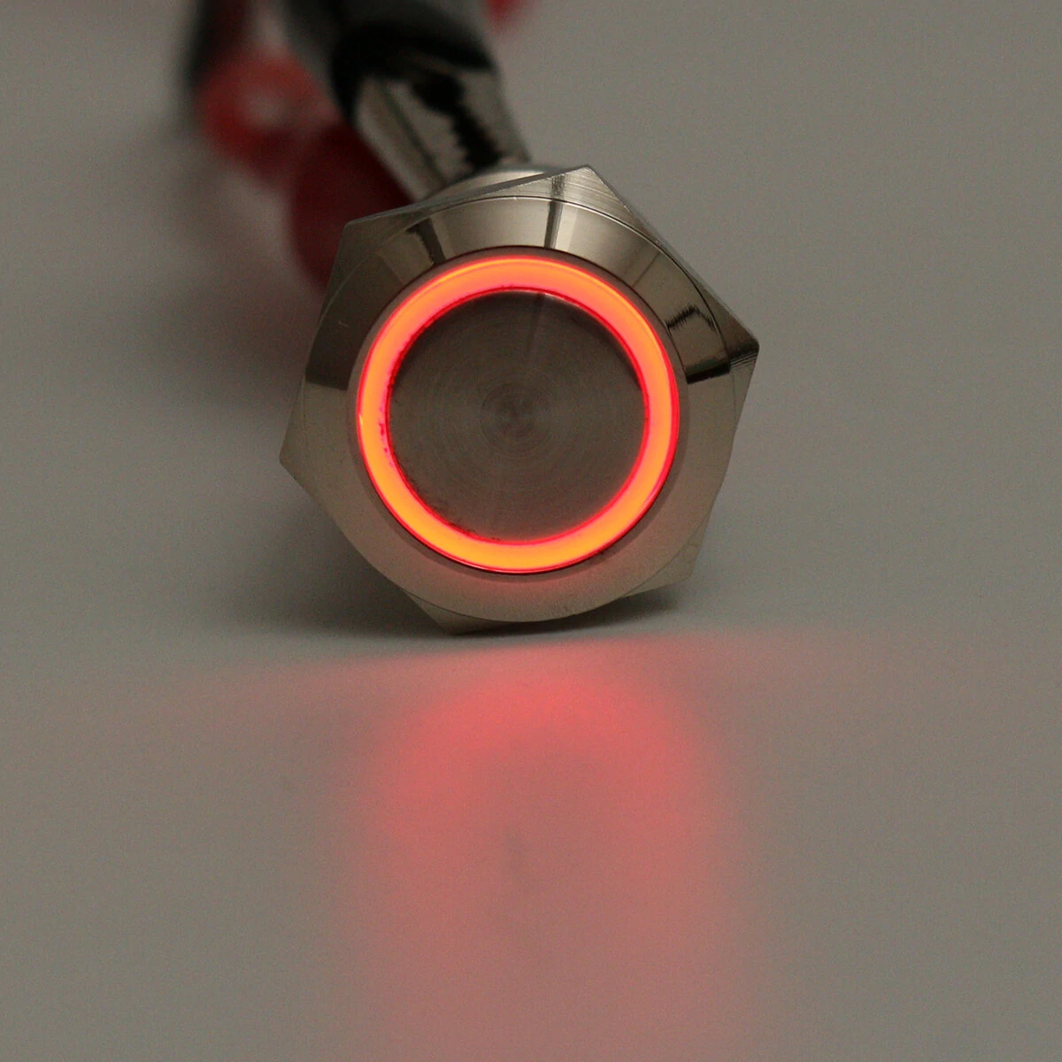 5 Pin 19mm LED Light Illuminated Push Button Latching Switch SPDT Waterproof — view 6