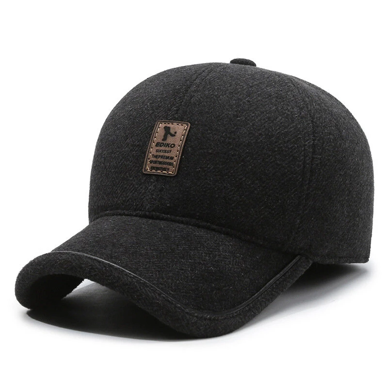 50-60cm Adjustable Men Baseball Cap with Ear Protection Spring Autumn Comfy Men's Cap for Outdoor Daily Travel Sports — view 2