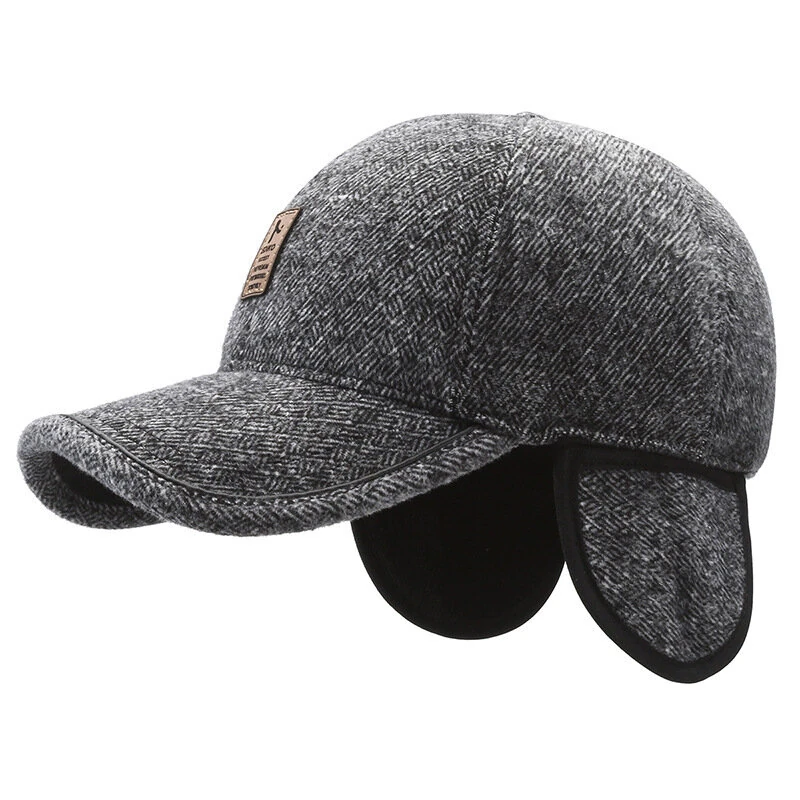 50-60cm Adjustable Men Baseball Cap with Ear Protection Spring Autumn Comfy Men's Cap for Outdoor Daily Travel Sports — view 3