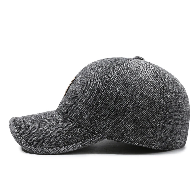 50-60cm Adjustable Men Baseball Cap with Ear Protection Spring Autumn Comfy Men's Cap for Outdoor Daily Travel Sports — view 4