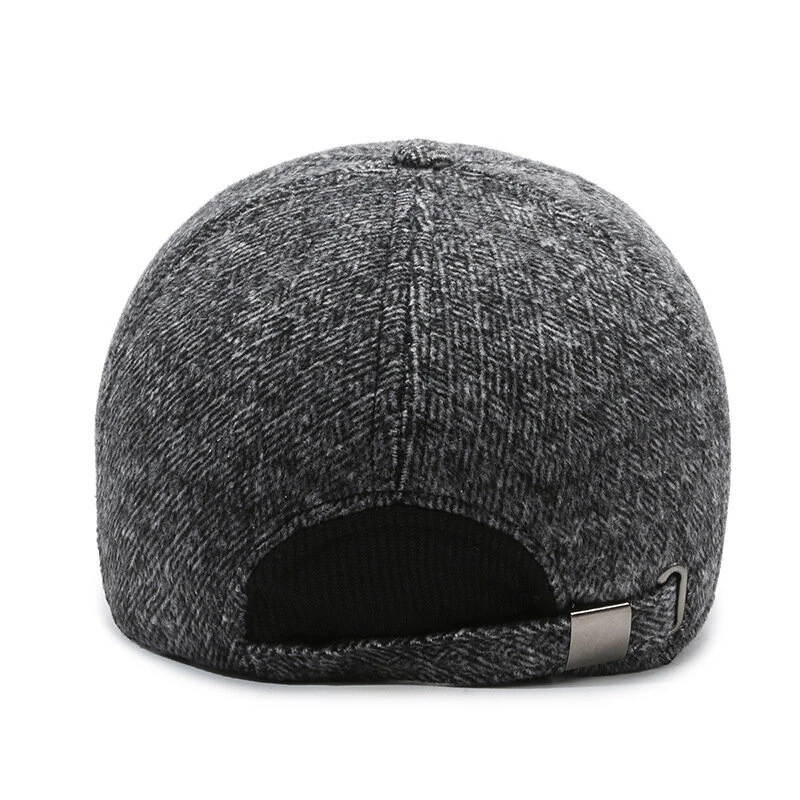 50-60cm Adjustable Men Baseball Cap with Ear Protection Spring Autumn Comfy Men's Cap for Outdoor Daily Travel Sports — view 5