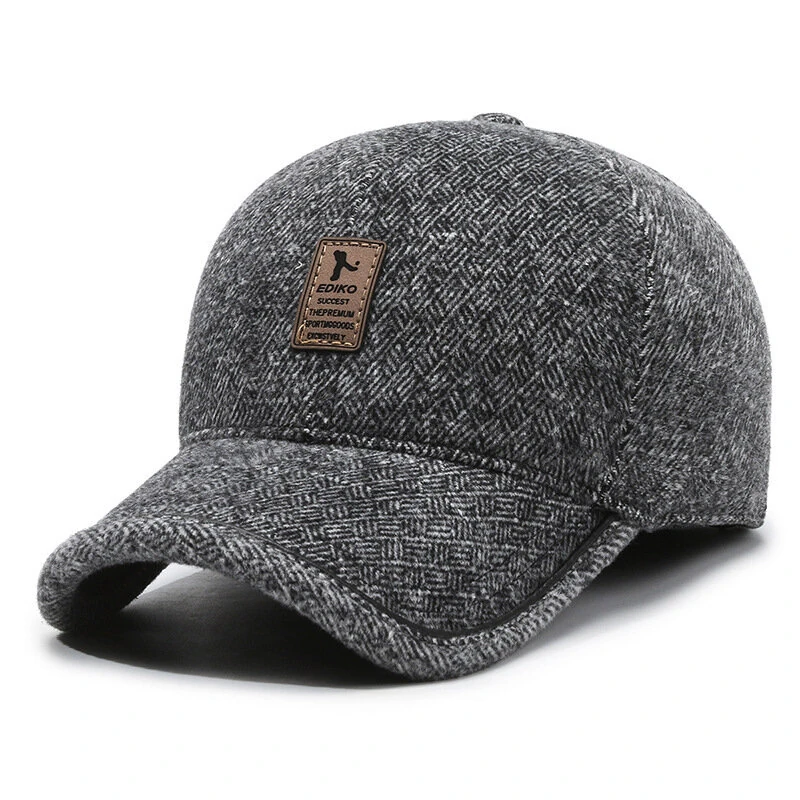 50-60cm Adjustable Men Baseball Cap with Ear Protection Spring Autumn Comfy Men's Cap for Outdoor Daily Travel Sports — view 7