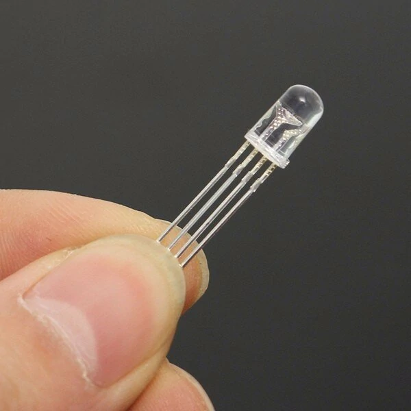 50pcs LED RGB Common Cathode 4-Pin F5 5MM Diode — view 5