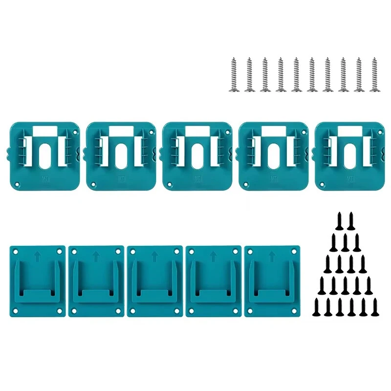 5/10 Pack Battery Storage Rack for 14.4V 18V Li-ion Battery Tools Machine Holder Storage Rack Wall Mount Bracket Fixing — Pricio