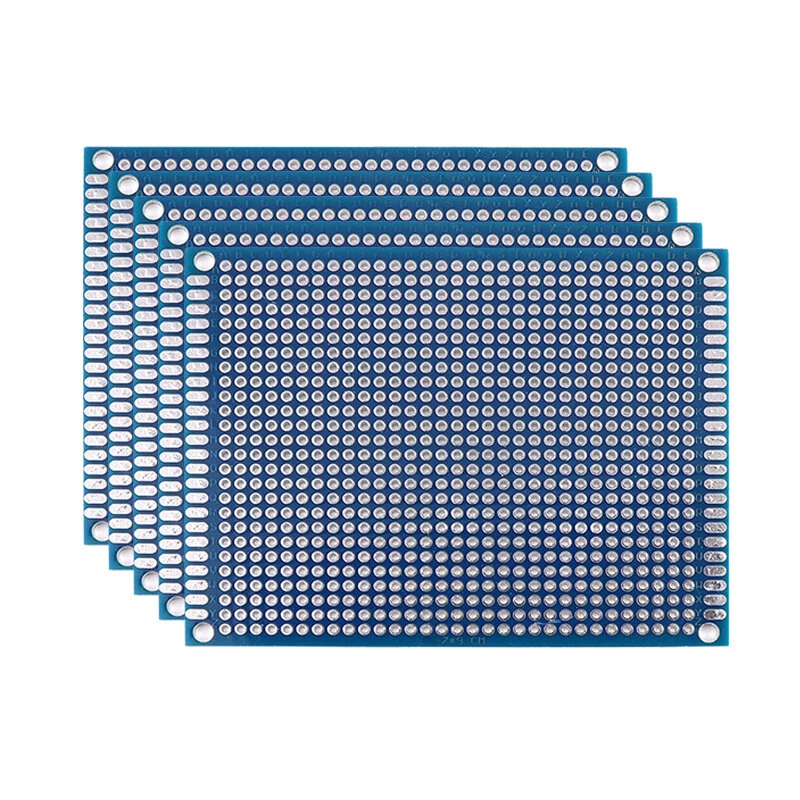5/10PCS PCB Board Prototype Board Blue 2x8/3x7/4x6/5x7/7x9cm Double Sided Circuit Board For DIY Soldering Project — view 4