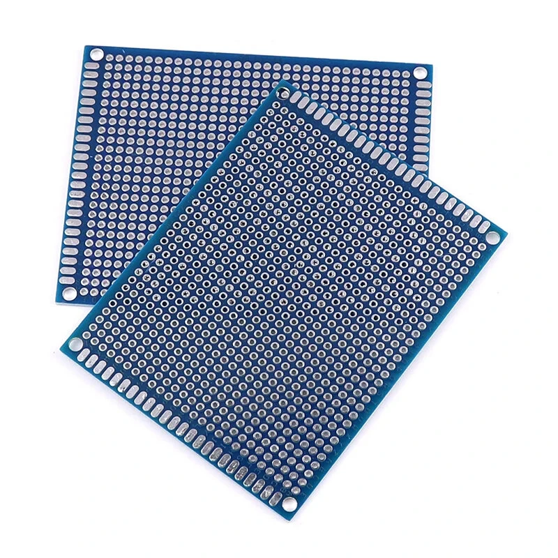 5/10PCS PCB Board Prototype Board Blue 2x8/3x7/4x6/5x7/7x9cm Double Sided Circuit Board For DIY Soldering Project — view 5