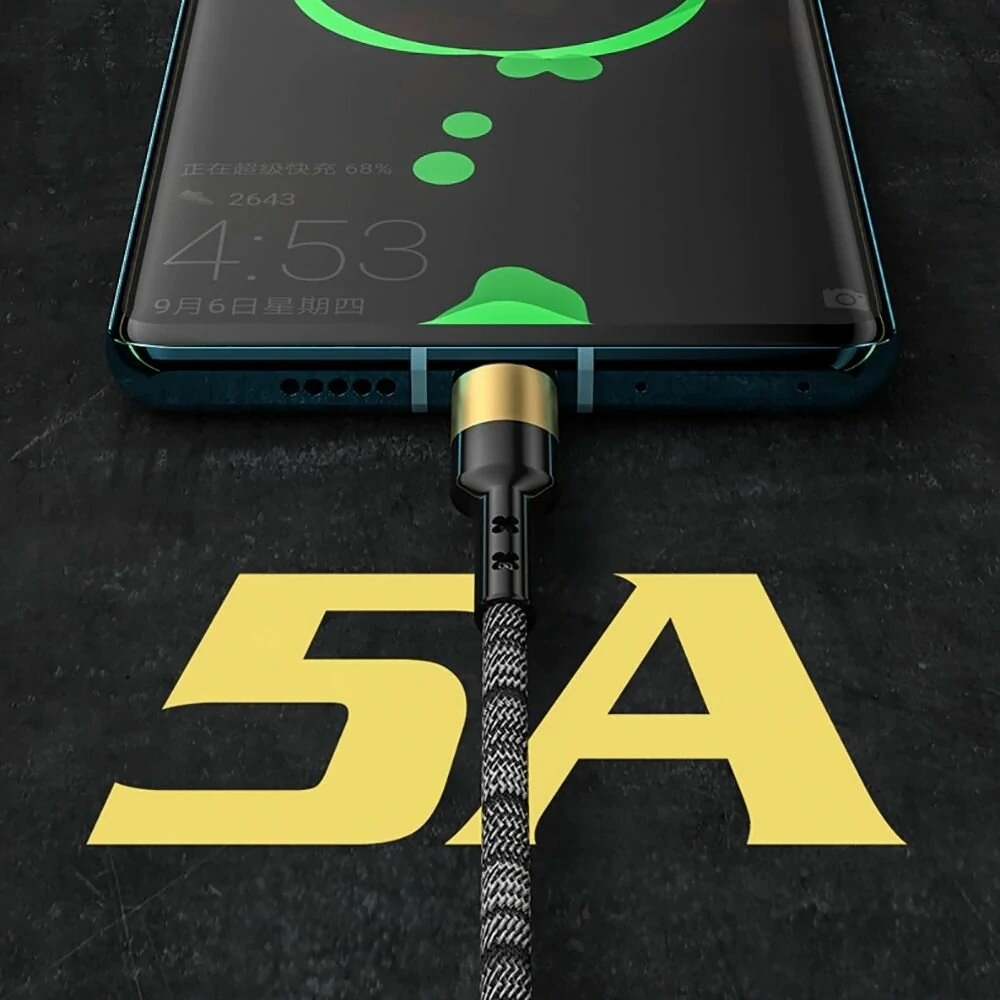 5A USB-A to Type-C/iP/Micro Cable Fast Charging Data Transmission Pure Copper Core Line 1.2M/2M Long for iPhone 12 13 14 14Pro for Huawei Mate50 for Xiaomi 13pro for OPPO Reno9 for Redmi K60 — view 3