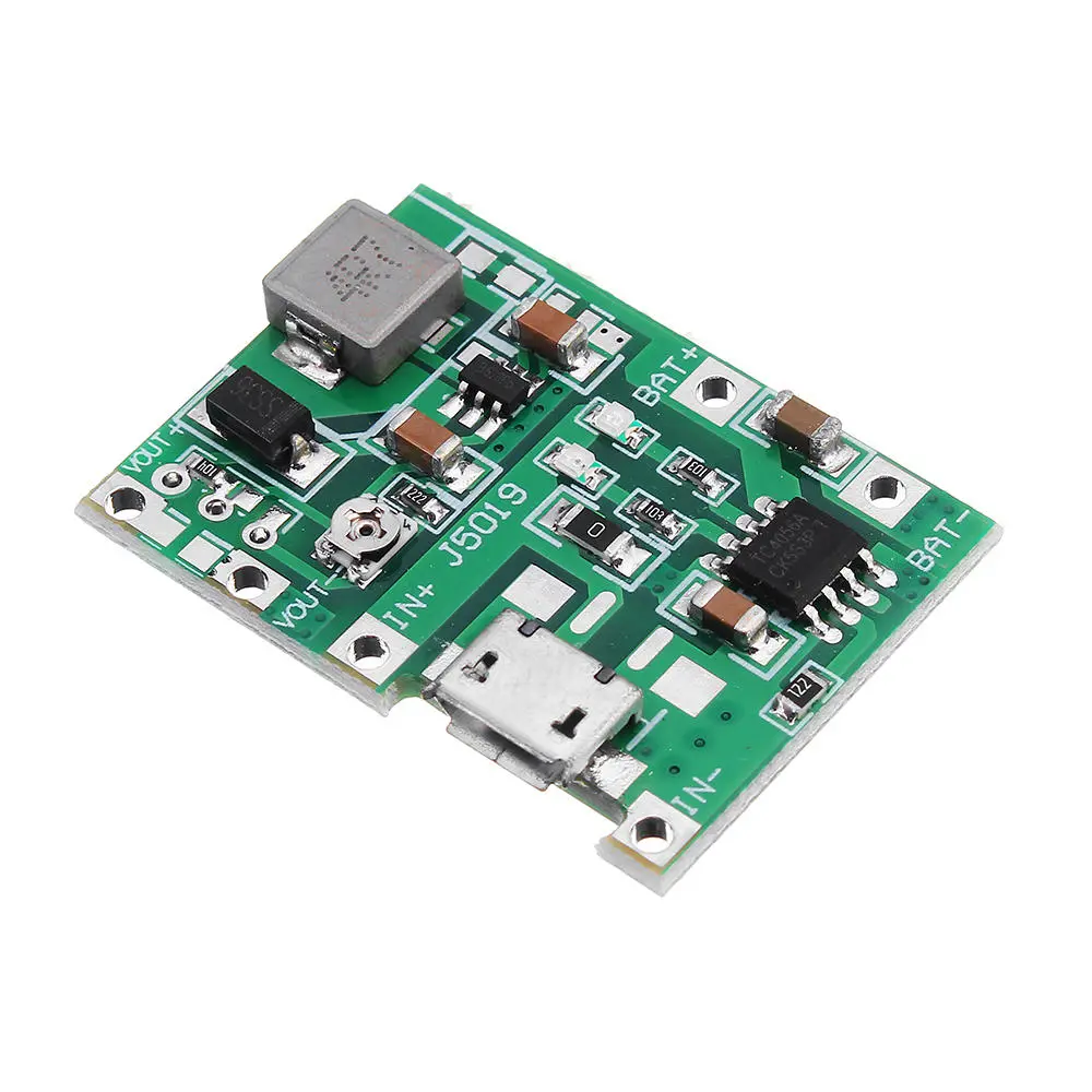 5pcs 3.7V 9V 5V 2A Adjustable Step Up 18650 Lithium Battery Charging Discharge I — view 2