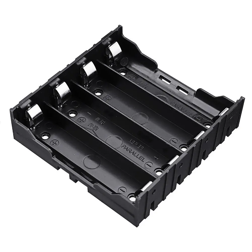 5pcs 4 Slots 18650 Battery Holder Plastic Case Storage Box for 4*3.7V 18650 Lithium Battery with 8Pin — view 3