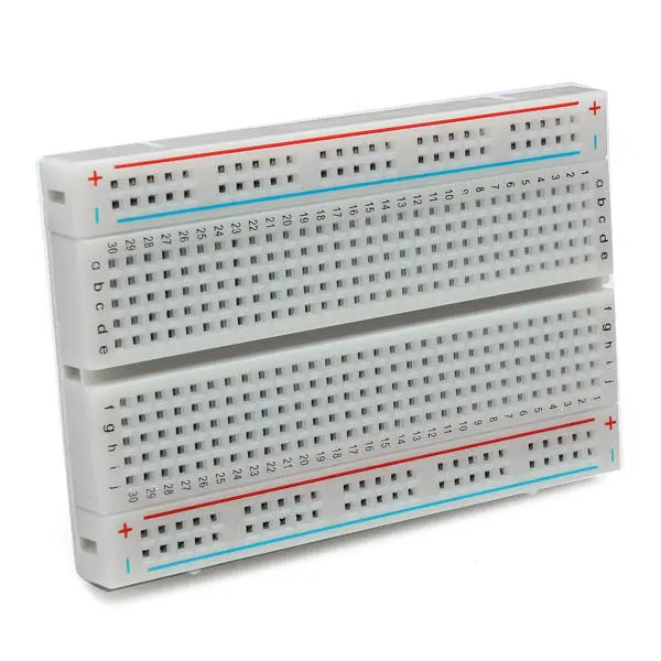 5pcs 8.5 x 5.5cm White 400 Holes Solderless Breadboard For Geekcreit for Arduino - products that work with official Arduino boards — view 5