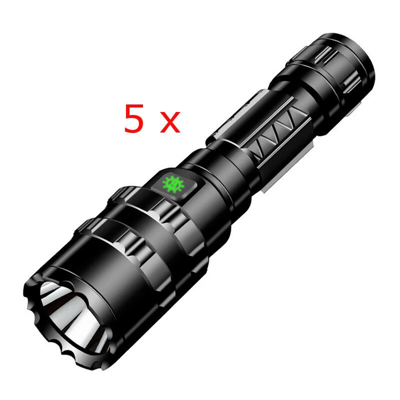 5pcs BIKIGHT 1102 L2 5Modes 1600 Lumens USB Rechargeable Camping Hunting LED Flashlight 18650 — Bikight