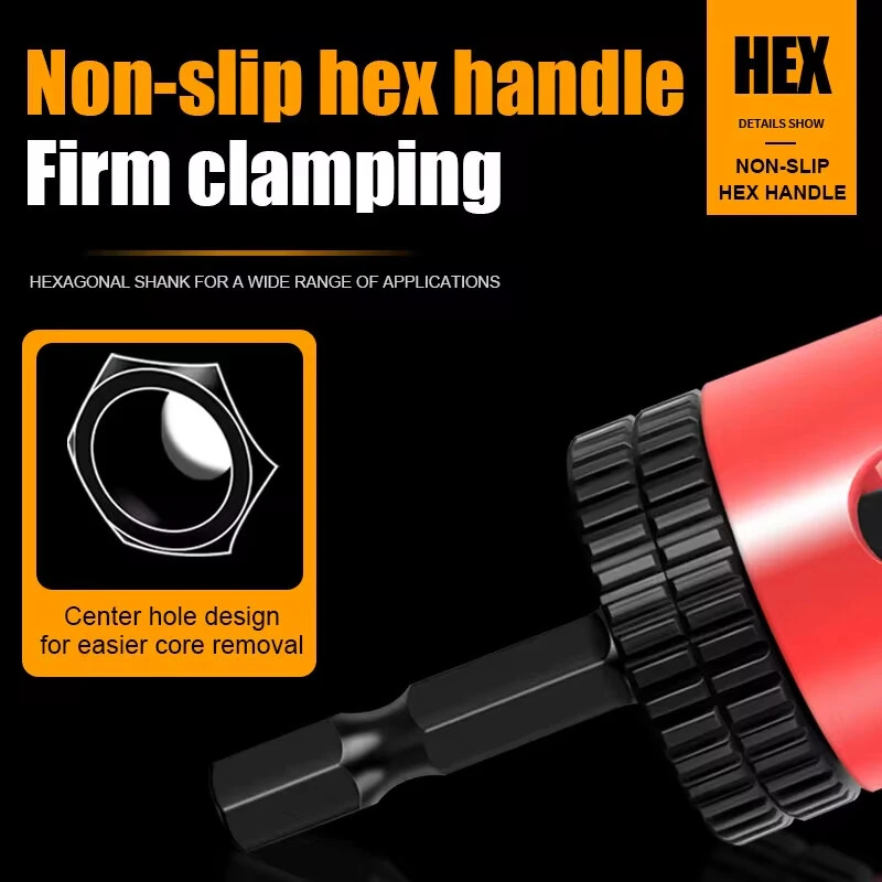 5PCS Countersink Drill Bit Set High Quality Steel Adjustable Depth Stop Hex Shank Varied Sizes 2.8 to 4x8mm Woodworking Tools — view 5