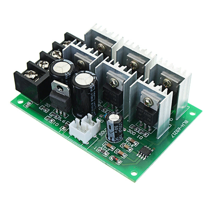5Pcs DC 9-55V 40A 2000W PWM DC Motor Pump Speed Regulator High Power Speed Controller 9V 12V 24V 36V 48V — view 3