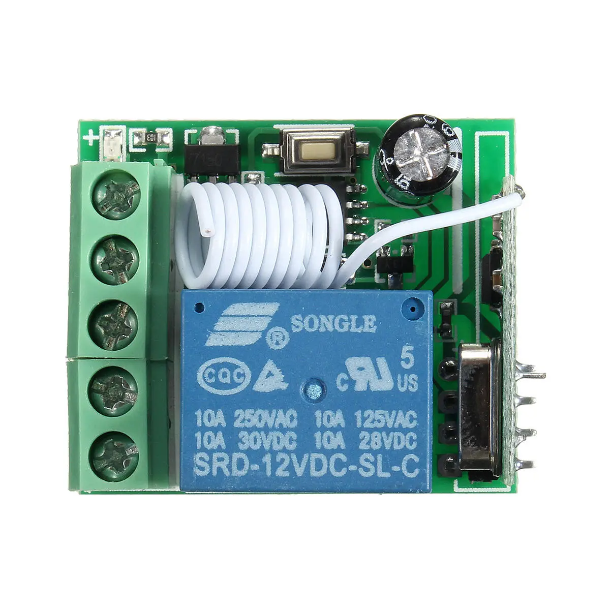 5Pcs DC12V 10A 1CH 433MHz Wireless Relay RF Remote Control Switch Receiver — view 8