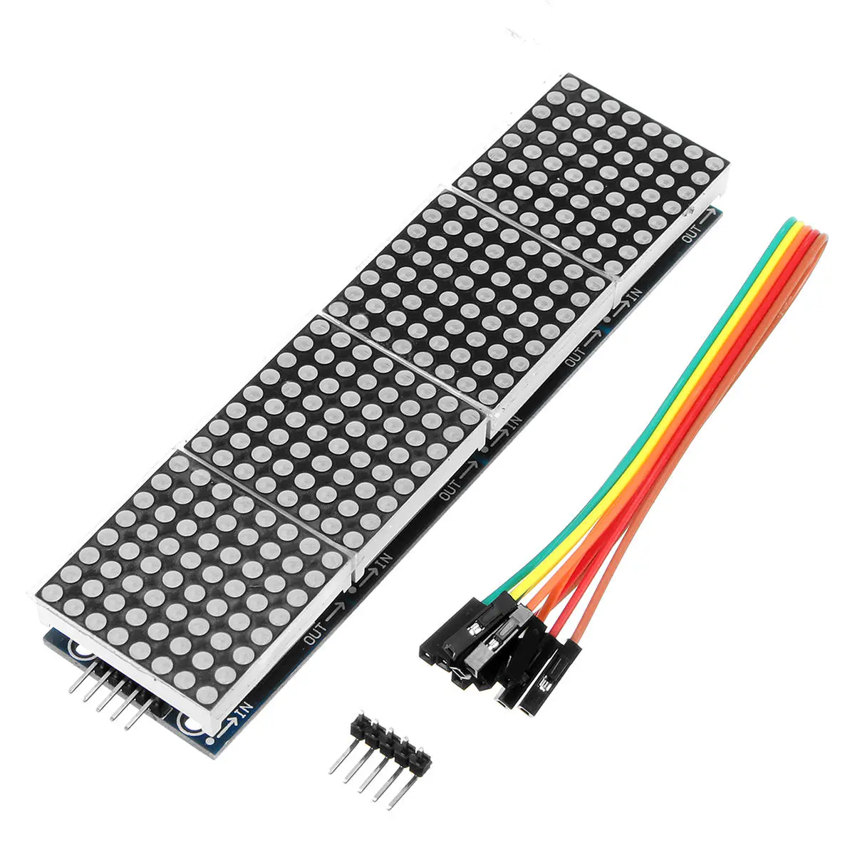 5pcs Geekcreit MAX7219 Dot Matrix LED Display Module 4-in-1 Display — view 2