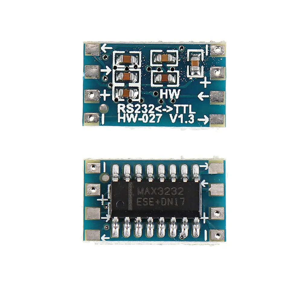 5pcs Mini RS232 to TTL Converter Module Board Adapter MAX3232 120kbps 3-5V Seria — Pricio