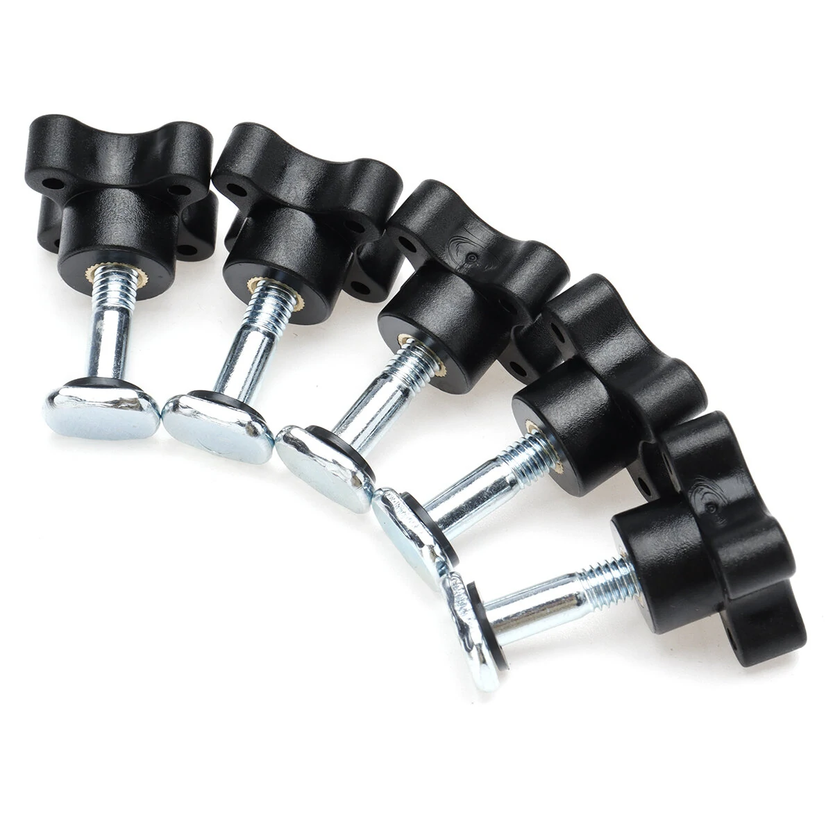 5pcs T-Track Knob Kit w/ 7 Star Threaded for Woodworking Jigs and Fixtures — Pricio