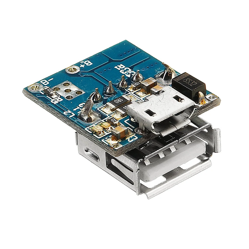 5V Lithium Battery Charger Step Up Protection Board Boost Power Module Micro USB Li-Po Li-ion 18650 Power Bank Charger Board DIY — view 10