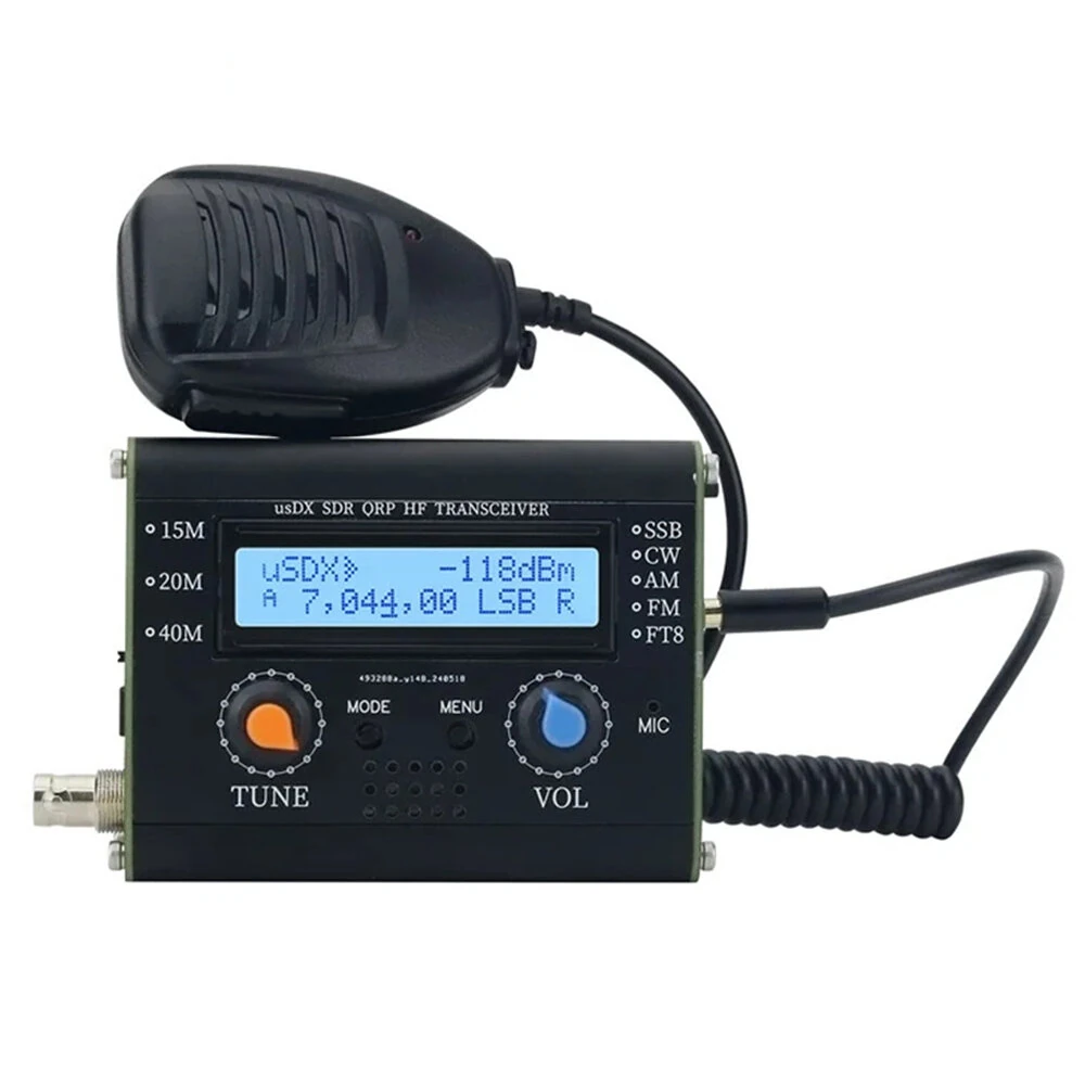 5W usDX SDR QRP Transceiver QCX-SSB to SSB 3-Band All Mode High Frequency Transceiver with Handheld Microphone — Pricio