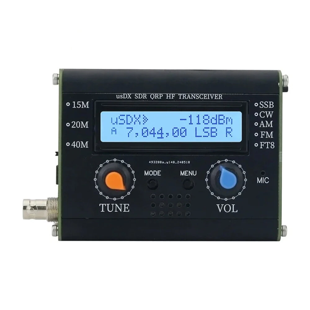 5W usDX SDR QRP Transceiver QCX-SSB to SSB 3-Band All Mode High Frequency Transceiver with Handheld Microphone — view 5