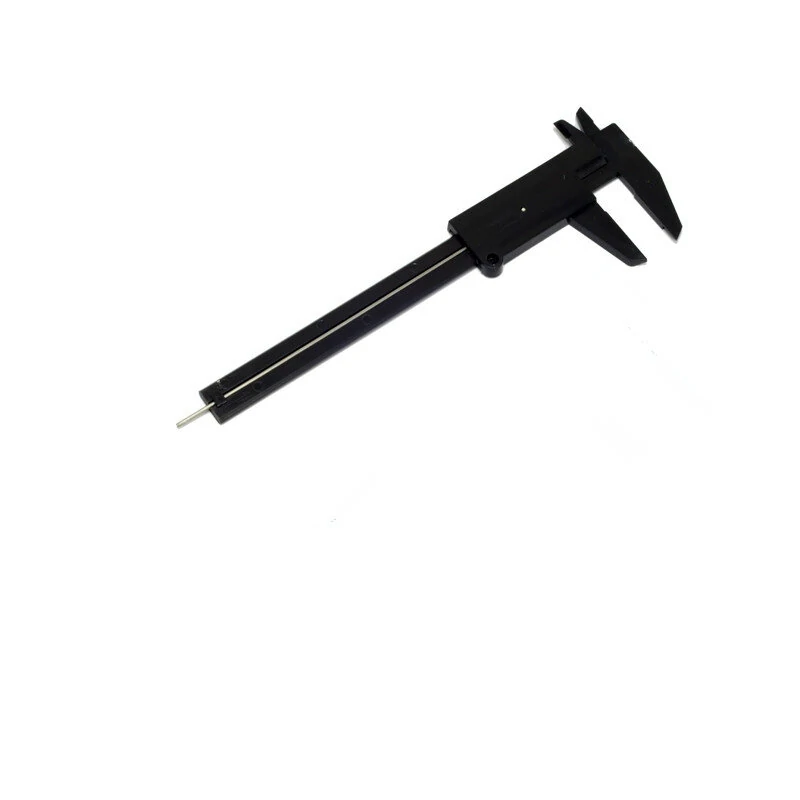 6 Inch/ 150 mm Mini Plastic Caliper Double Scale Measuring Tool Rectangular Vernier Caliper Fast Read Sliding Gauge Ruler for Eyebrow Stencil Makeup Student School Office Home — view 5
