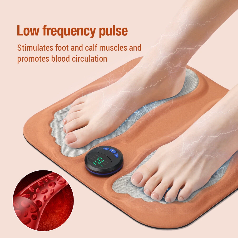 6 Mode 3D Electric Foot Massager Foot Pad 15 Speed Micro Current Pulse Calf  Foot Massager Micro Current Foot Massage Pad — view 8