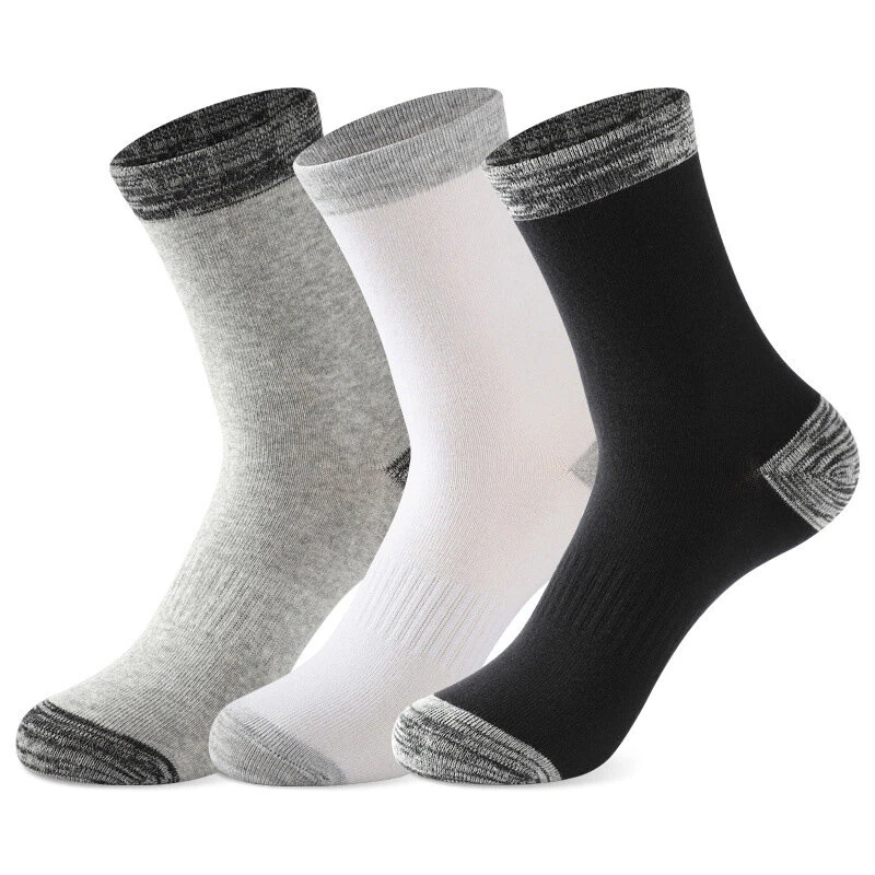 6 Pair Autumn Winter Men Socks Cotton Leisure Business Long Socks Walking Running Hiking Warm Socks For Male Plus Size 42-48 — view 3
