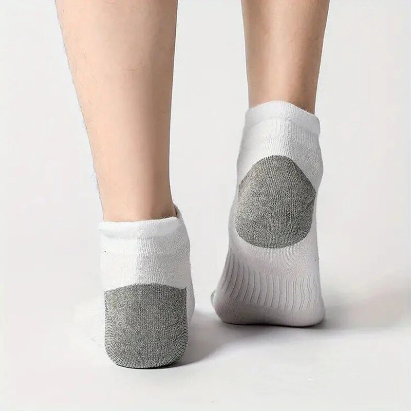 6 Pair Cotton Men Socks Comfy Solid Color Male's Short Sock Summer Cycling Breathable Mesh Running Ankle Socks — view 4