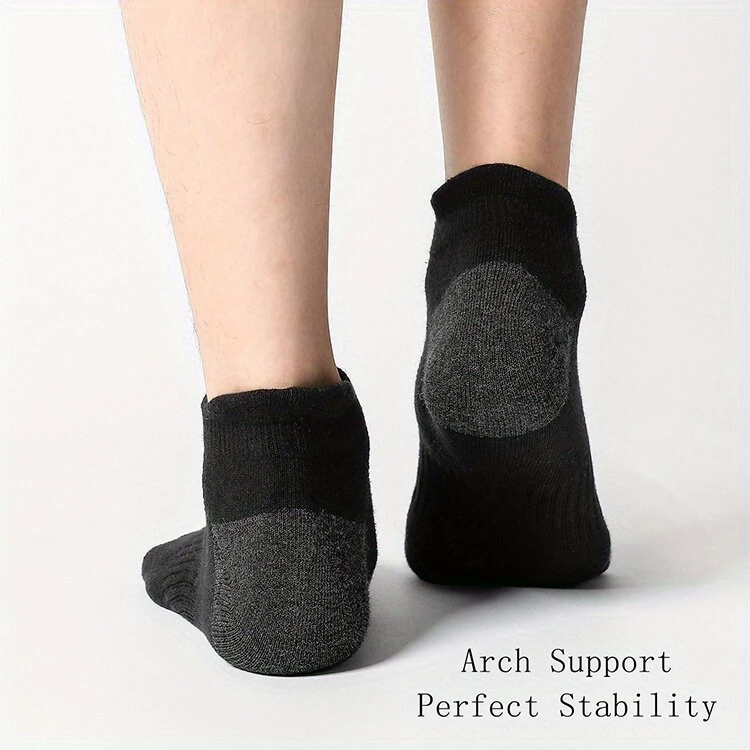 6 Pair Cotton Men Socks Comfy Solid Color Male's Short Sock Summer Cycling Breathable Mesh Running Ankle Socks — view 7