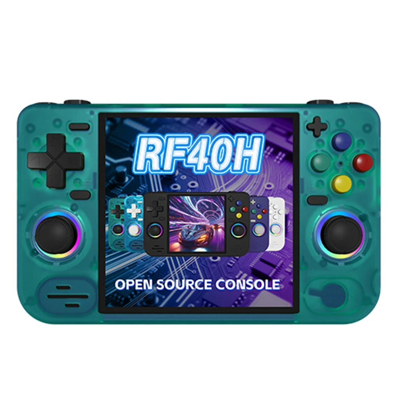 [64G] RF40H 15000+ Games Handheld Game Console 4-Inch IPS Screen Open Source Linux RK3326 Retro Gaming Console with RGB Joystick 4000mAh WiFi Player Console — view 3