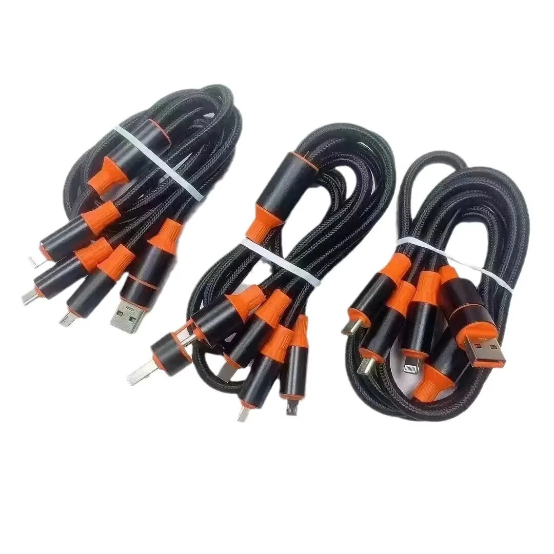 6A 100W USB-A/Type-C to Type-C/iP/Micro USB Cable Fast Charging Data Transmission Copper Core Line 1.2M Long for iPhone 16 15 Plus 14 13 Pro 12 Pro Max for Huawei Mate XT for Xiaomi 15pro for Samsung Galaxy Z Flip6 — view 5