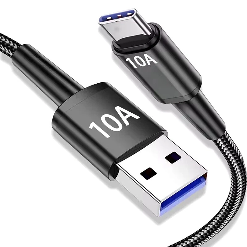 6A 120W USB-A to Type-C Cable Fast Charging Data Transmission Copper Cord Line 1M/2M Long for iPhone 16 15 15 Plus for Huawei Mate XT for Xiaomi MIX Fold4 for Samsung Galaxy Z Fold6 — Pricio