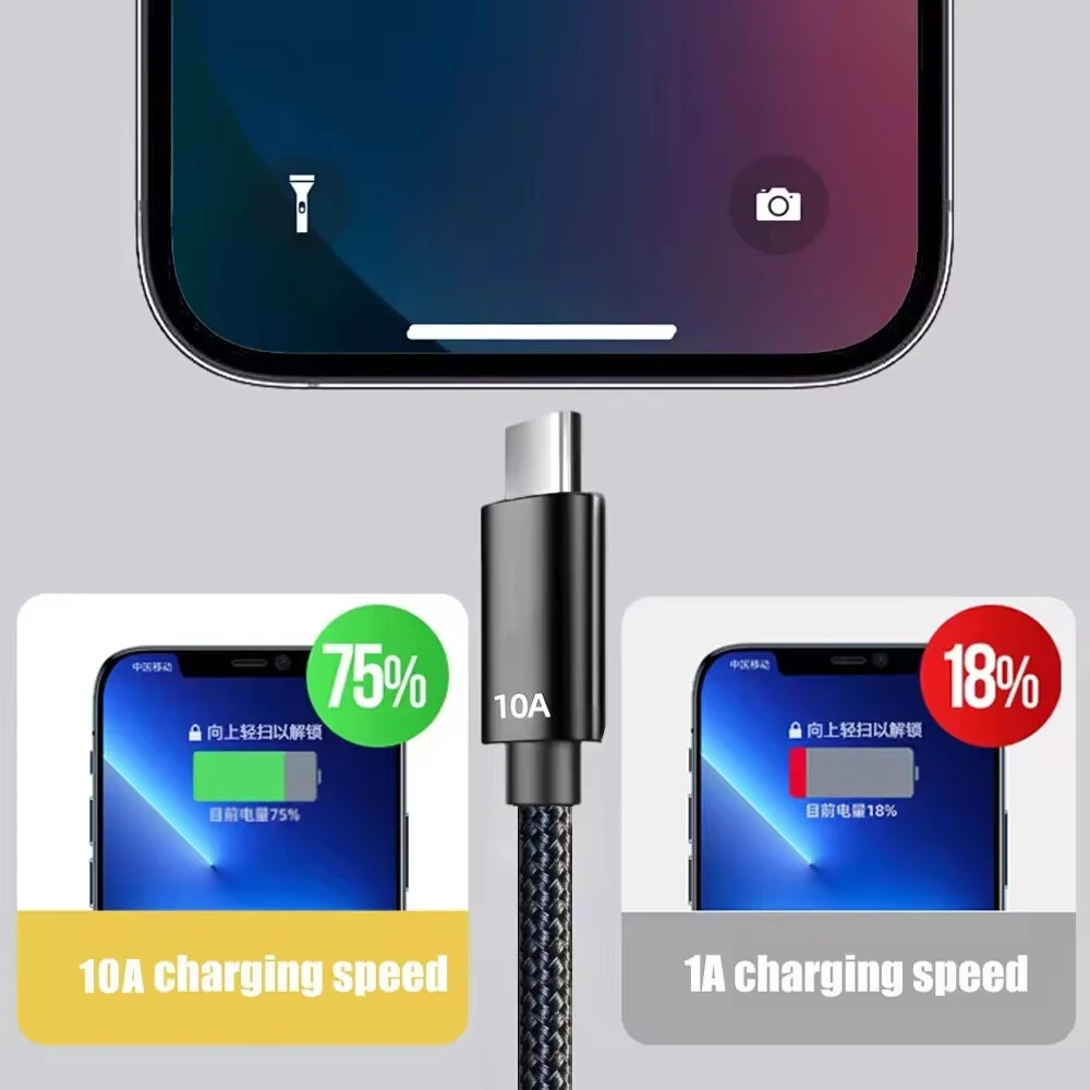6A 120W USB-A to Type-C Cable Fast Charging Data Transmission Copper Cord Line 1M/2M Long for iPhone 16 15 15 Plus for Huawei Mate XT for Xiaomi MIX Fold4 for Samsung Galaxy Z Fold6 — view 7