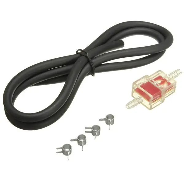 6mm Fuel Filter Petrol Pipe Hose Line With 4 Clips Universal For Motorcycle Scoo — Pricio