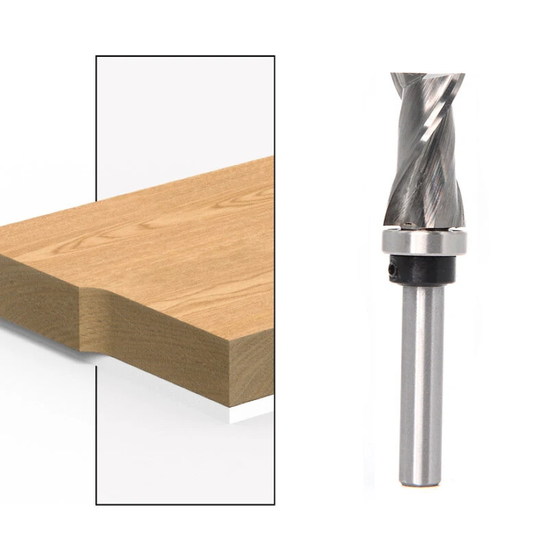 6mm/6.35mm/12.7mm Shank Carbide CNC Router Bit Bearing Ultra-Perfomance Compression Flush Trim Milling Cutter For Wood — view 2