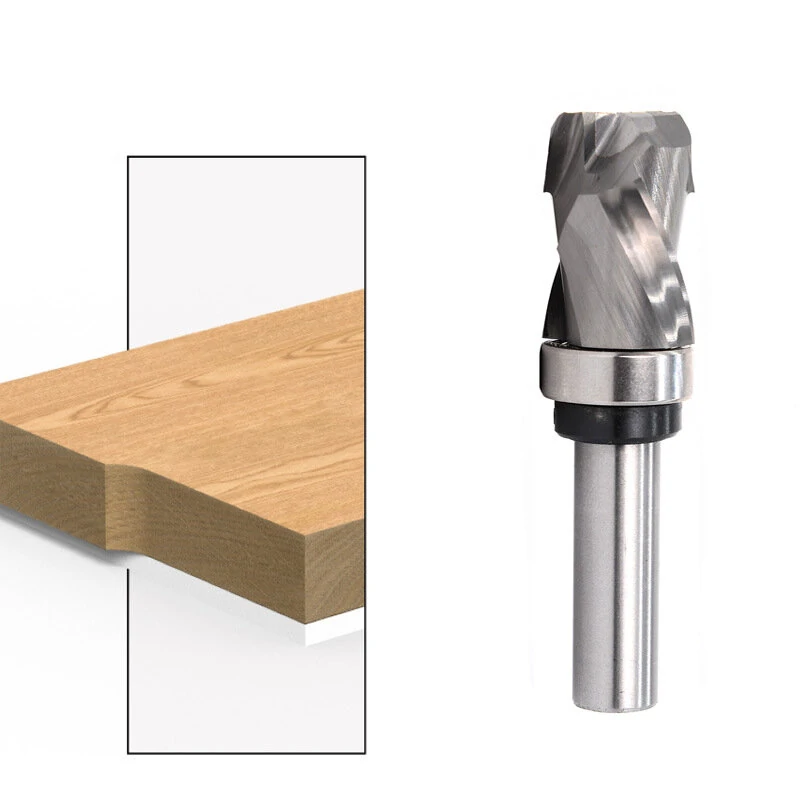 6mm/6.35mm/12.7mm Shank Carbide CNC Router Bit Bearing Ultra-Perfomance Compression Flush Trim Milling Cutter For Wood — view 3