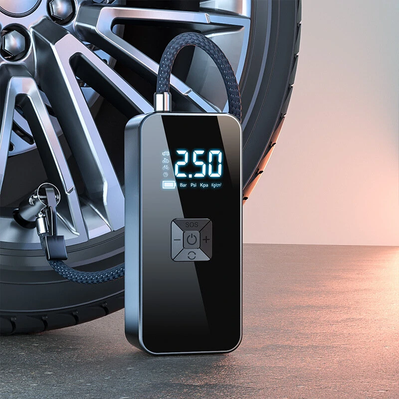 7.4V Car Air Pump Portable Cordless Car Air Pump To Inflate 150psi Car Tires Electric High Pressure Plus Inflator Pump — view 4