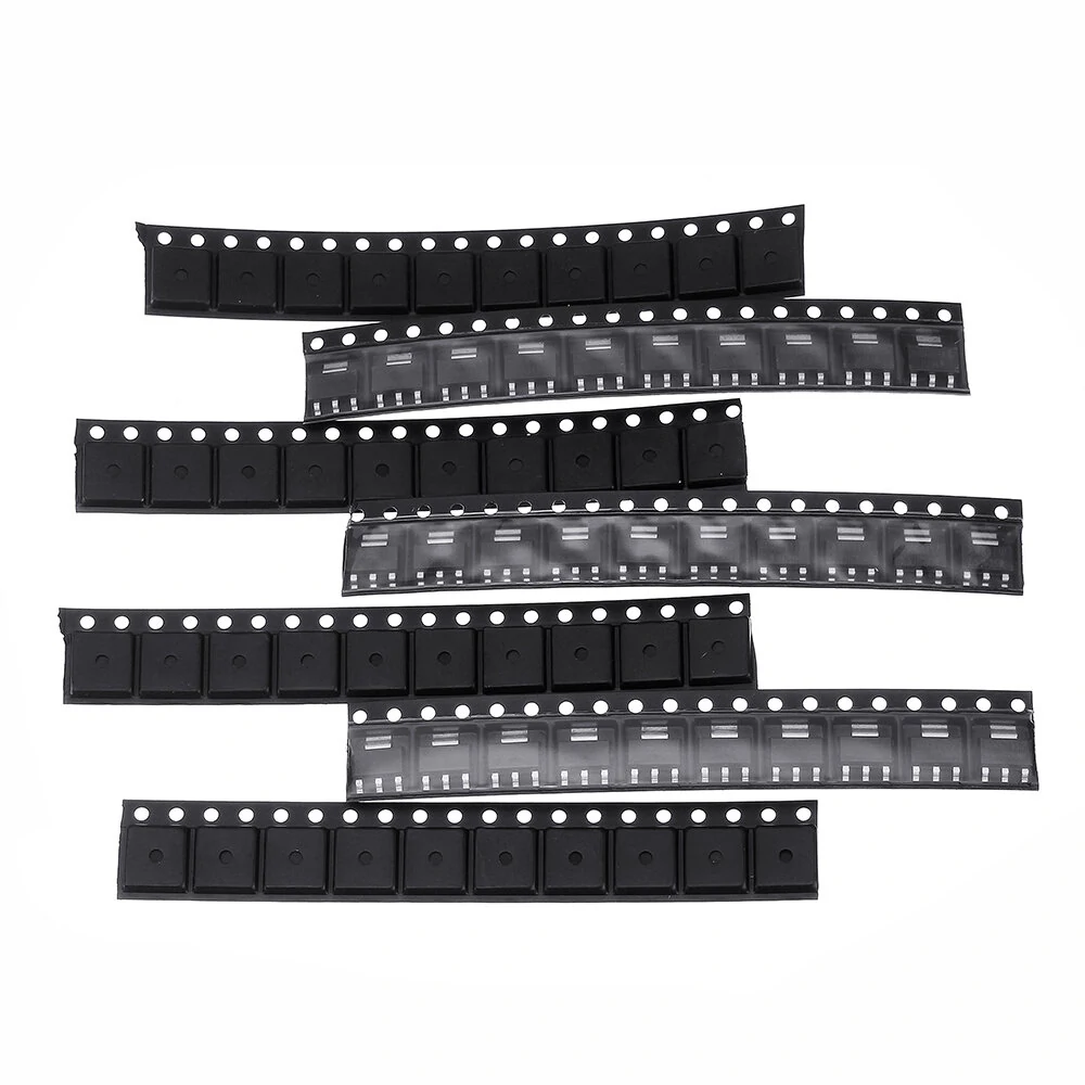70Pcs AMS1117 Voltage Regulator Kit 1.2V/1.5V/1.8V/2.5V/3.3V/5.0V/ADJ 1117 7 Val — view 9