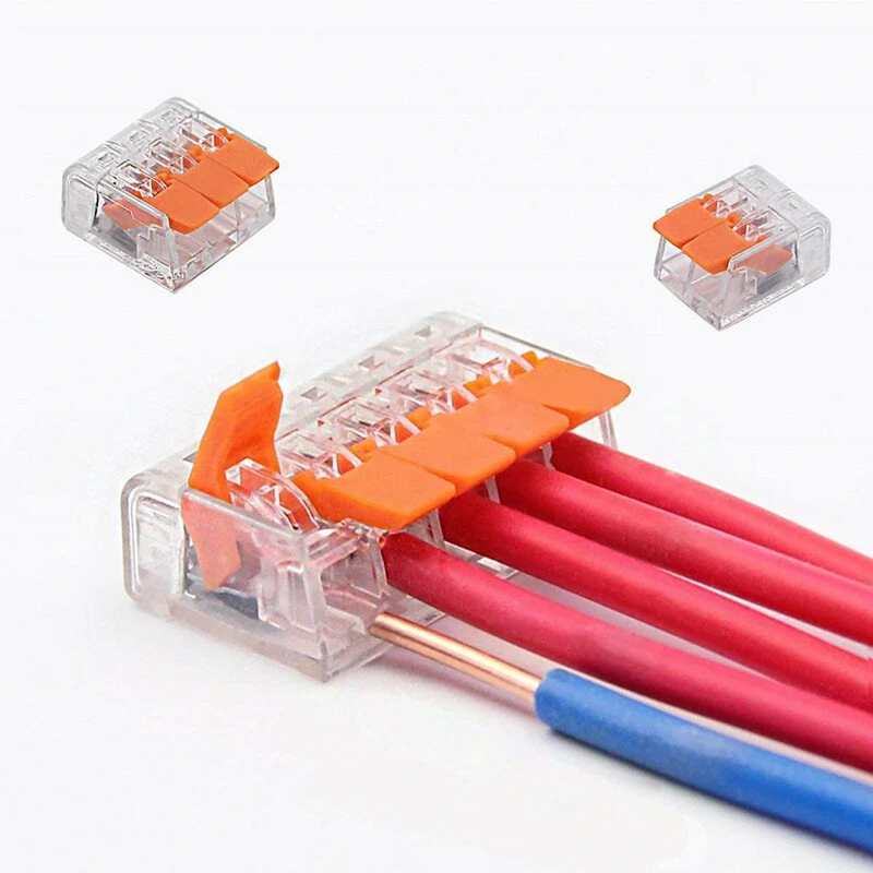 75pcs For 221 Electrical Connectors Wire Block Clamp Terminal Cable Reusable Mini Quick Home Wire Terminal Connector — view 3